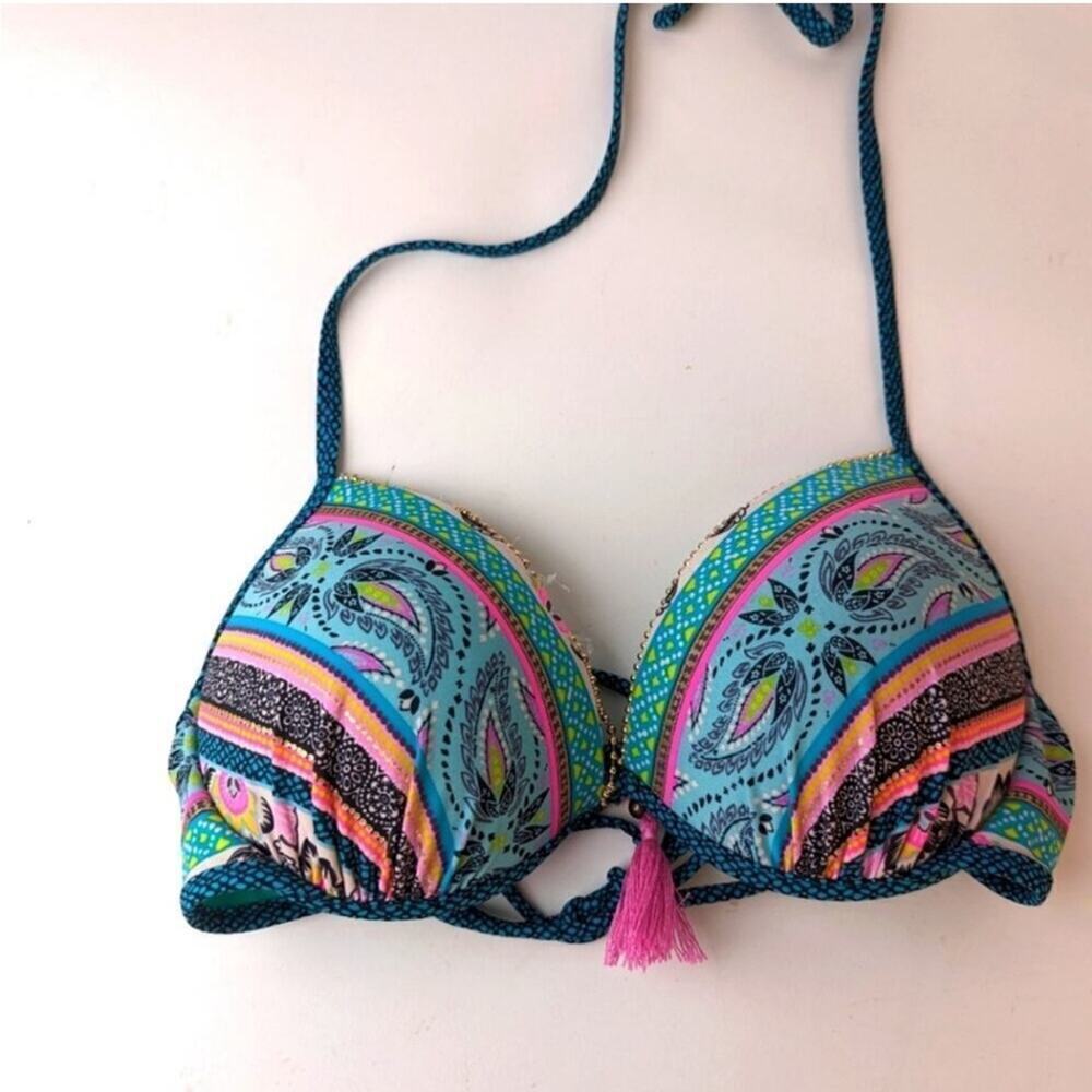 Colorful Paisley Bikini Top